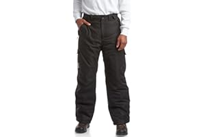 CANADA WEATHER GEAR Men's Snow Pants - Insulated Heavyweight Waterproof Snowboard Pants - Weather Resistant Ski Pants (M-XXL)