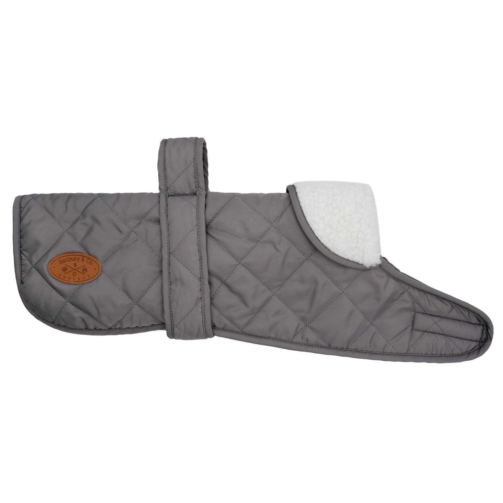 Banbury & Co All Weather Comfort Dog Coat, Large, grey
