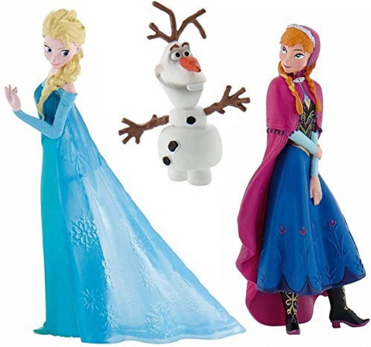 Disneys Frozen Official Set of 3 Figures, Anna, Elsa and Olaf
