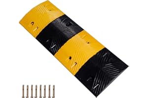 YTYIJIE 39.4" Long Heavy Duty Solid Speed Bump,26000Lbs Load Capacity, Speed Bumps for Road Driveway, 1.85" Rise