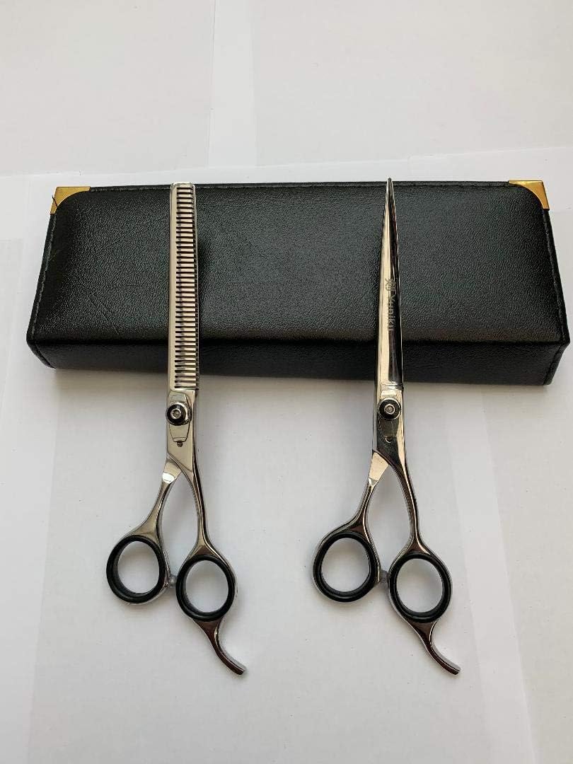 Professional Hairdressing Scissors Haircutting Shears & Thinner 6.5" Set With Case