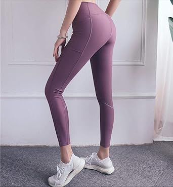 tight white yoga pants