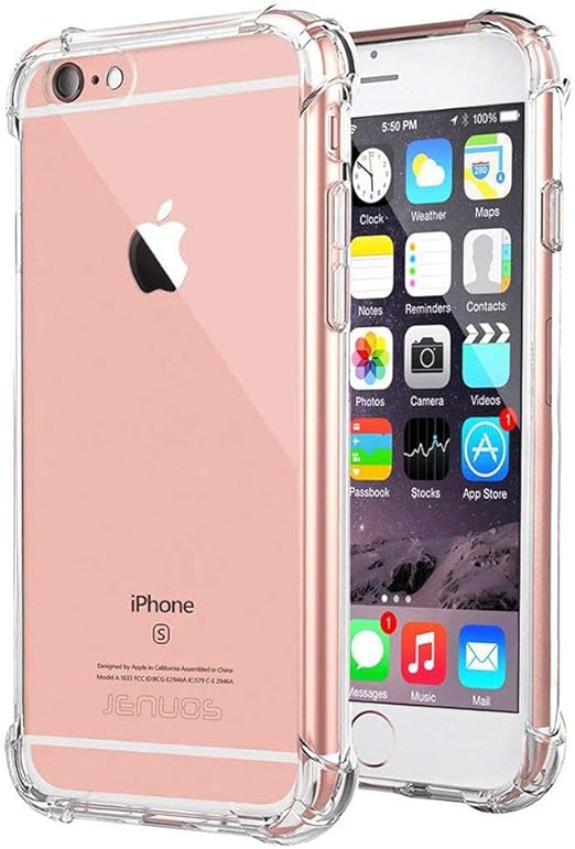 Amazon Com Iphone 6 Plus Hulle Klare Stossfeste Schutzhulle Stossfanger Transparente Silikon Tpu Handyhulle Fur Iphone 6 Plus 6s Plus 5 5 Grau 6p Tpu Gy Transparent