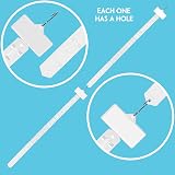 iziusy 10pk Plastic Hanging Merchandise Strips w/ Hooks Display Label Header view 8