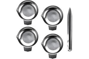 Cenroelon Metal Weighing Powder Pan Mini Scale Trays for Jewelry Liquid Powder Lab Supplies for Jewelry Liquid Powder Laborat