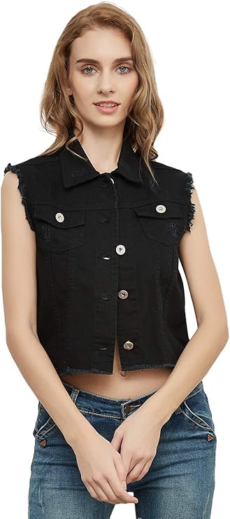 juniors jean vest