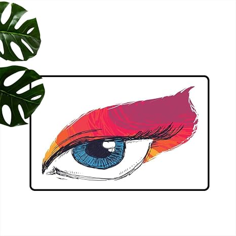 Amazoncom Anzhutwelve Eyekitchen Mat Simple Sketch Art