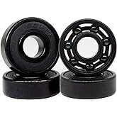 Z-First High Speed 608RS Hybrid Black Ceramic Bearings for Longboard, Inline Skates, Skateboard, Scooters, Skateboard and more (Pack of 4, Black)