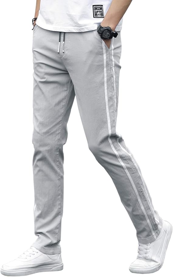 Amazon チノパン メンズ スキニーパンツ カラーパンツ ストレッチ ロングパンツ 細身 美脚シルエット 無地 ブラック グレー ロングパンツ 通販
