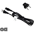 HQRP 10ft AC Power Cord Compatible with Toshiba 40L2400U 40L3400U 50L1400U 50L2400U 50L3400U L1400 L2400 L3400 32L1400U 40L1400U Philips Sharp LED LCD HDTV Smart TV Mains Cable IEC-C7 Polarized