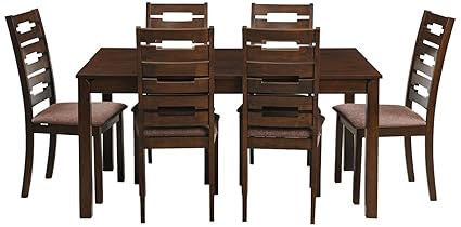 Royaloak Rocco Six Seater Dining Table Set (Walnut)