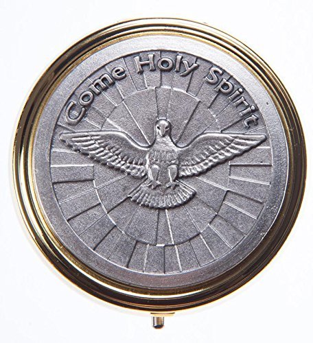 Pyx Holy Communion Wafer 6.5 cm diameter x 2 cm deep. Eucharistic Minister for a Priest.Holy Spirit Communion