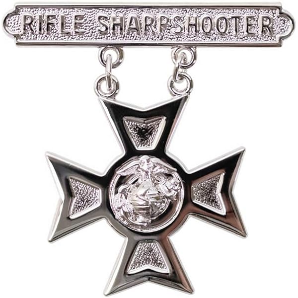 Amazon.com: US ARMY Marine Corps Qualification Silver Badge