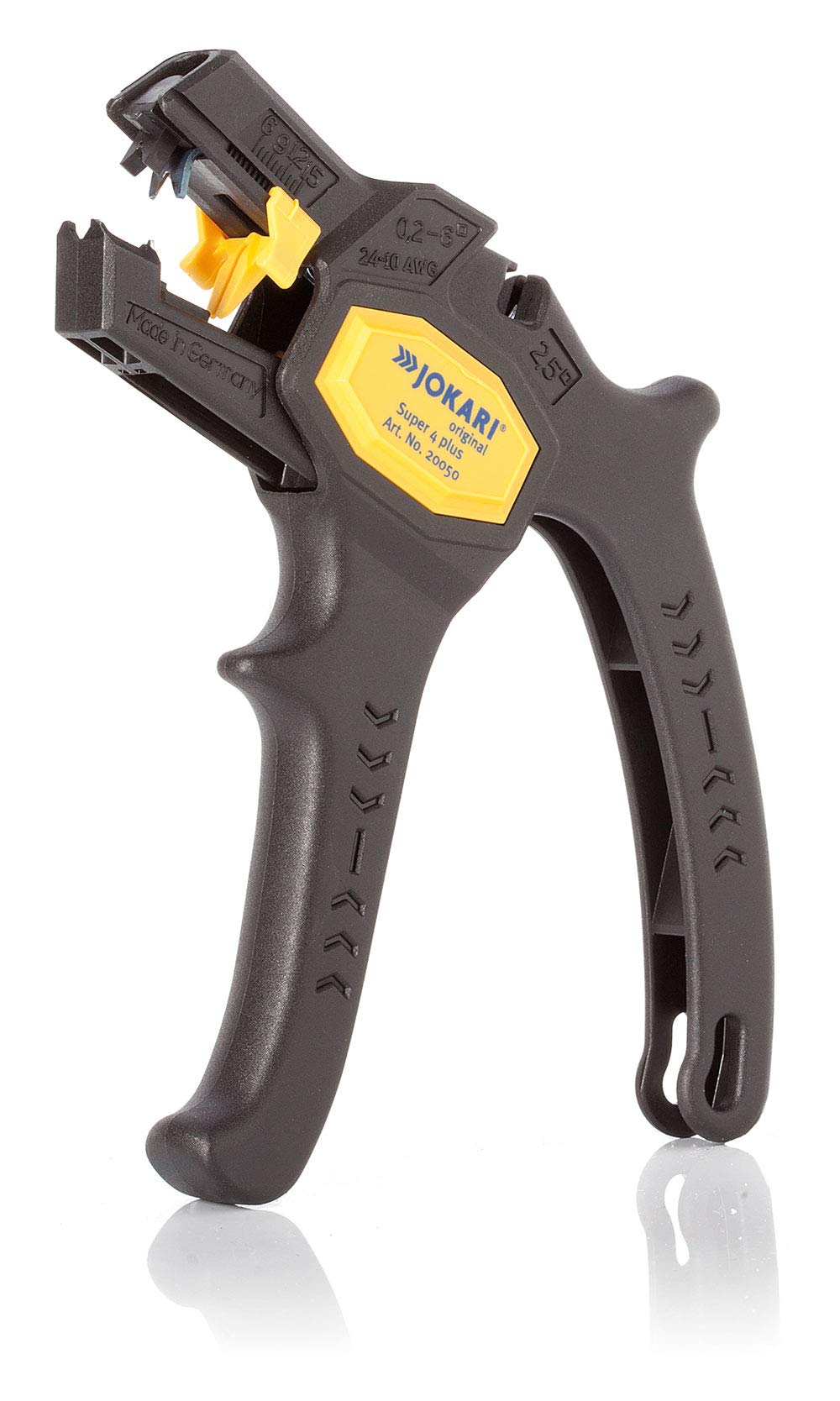 Globe Warehouse Jokari Wire Stripper - 0007654710005 - Yellow Plastic Wire Stripper