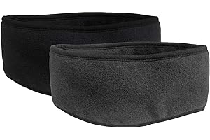 N'Ice Caps Kids Fleece Headbands 2-Pack | Stretchy | Full Ear Coverage Boys Girls