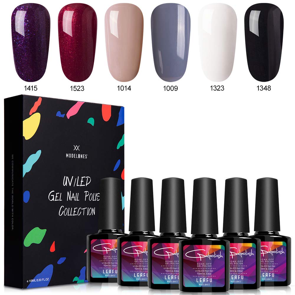 Modelones Gel Nail Polish Set Elegant Series 6 Colors in