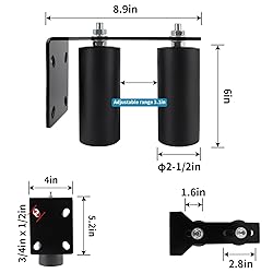 Skelang Slide Gate Guide Roller, 6" UHMW Hard Nylon