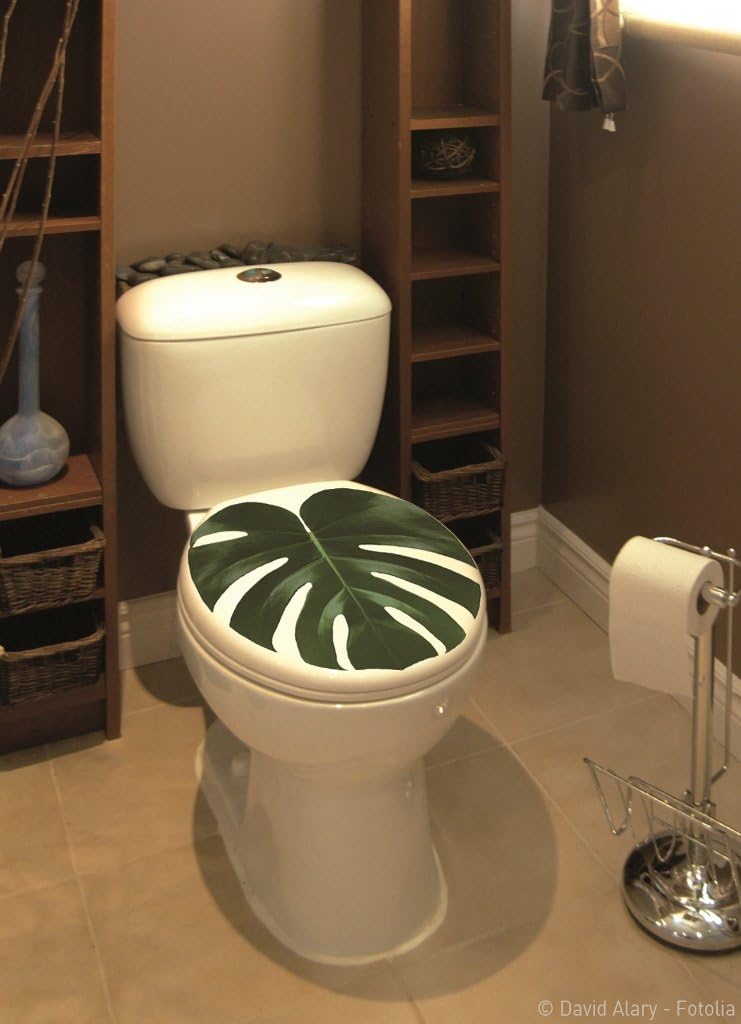 PLAGE 260212 - Decorative sticker for WC covers Sticker Smooth Tropical, 37.7 x 32 cm, Colourful, 37,7 x 32 cm - Image 4