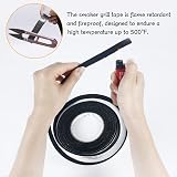 GINOYA BBQ Smoker Tape 17ft High Heat Grill Seal Self Stick Gasket 1/2 Inch view 3