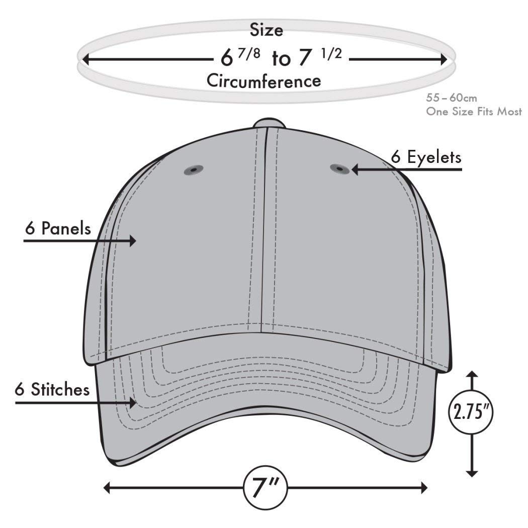 KC Caps Unisex Two Tone Baseball Cap Classic Low Profile Hat Basic Style Mesh Retro Cap