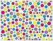 MyExpression.com 24 Gymnastics Girl Bright Polka Dots Border Fill-in Birthday Invitations