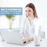 FATE TO FATE 500ml USB Ultrasonic Humidifier Cool Mist Night Light Quiet White view 6
