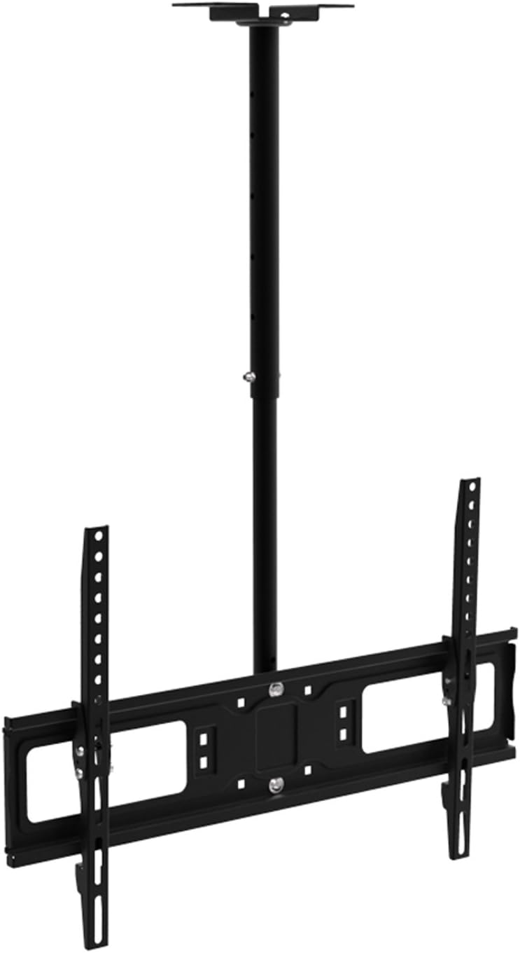 Master Mounts 7546 TV Ceiling Mount Heavy Duty, Fits TVs up to 80", 360 Swivel Extends 29.5" from Ceiling, Great for Commercial Settings (Black)