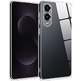 TENOC Phone Case for Samsung Galaxy S25 Edge, Clear Case Shockproof Protective Bumper Slim Cover