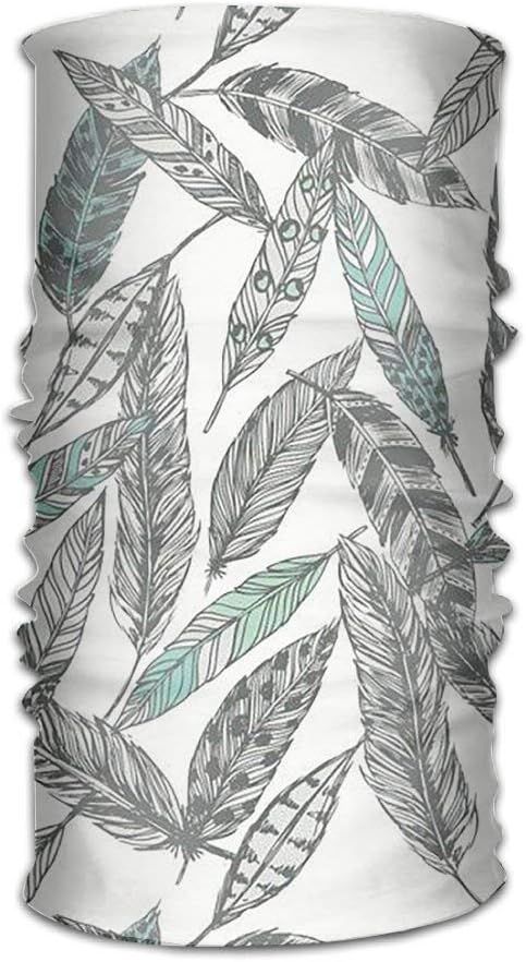 VICKKY Headwear Headband Feathers Head Scarf Wrap Sweatband Sport Headscarves For Men Women