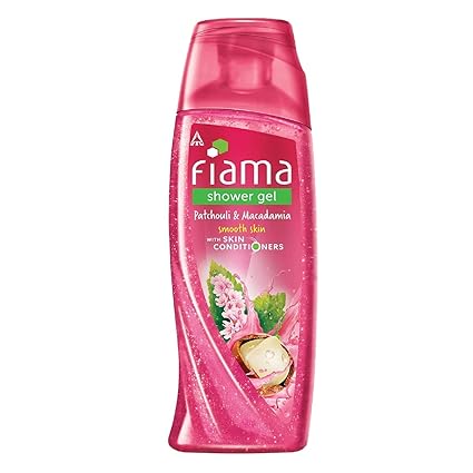 Fiama Shower Gel Patchouli & Macadamia, Body Wash with Skin Conditioners for Soft Glowing Skin, 250 ml bottle