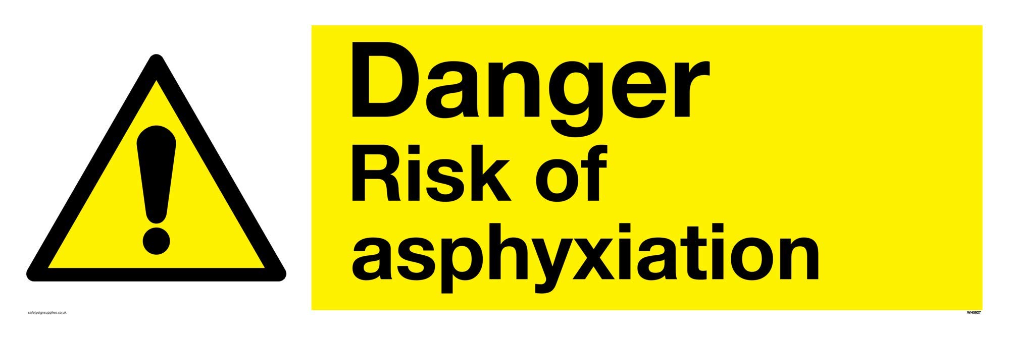 Danger risk of asphyxiation