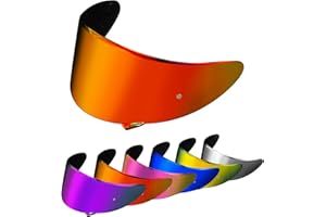 psler CWR-1 Visor- RF-1200 Visor X14 Face Shield Replacement for CWR-1 RF 1200 X-Spirit NXR Z7 X14 NX NZ,Deep Gold Red