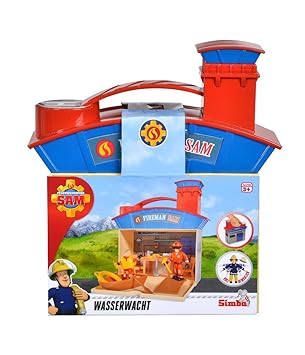 Simba 109251033 - Feuerwehrmann Sam Wasserrettungsset mit 2 Figuren