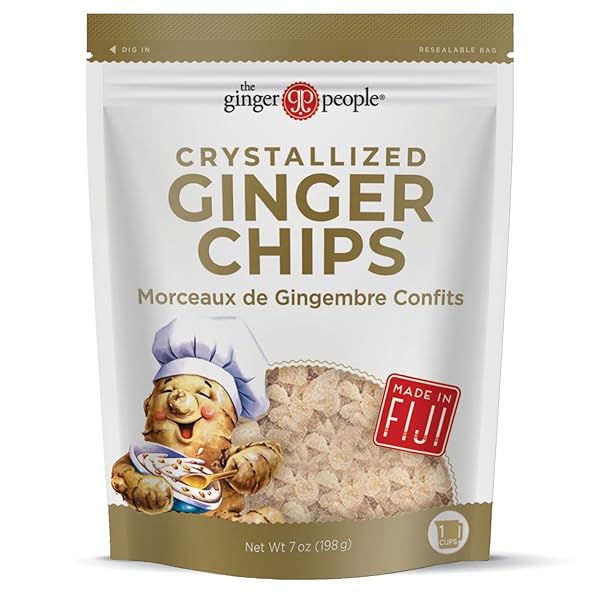 THE GINGER PEOPLE CRYSTALLIZED GINGER CHIPS – 7OZ...