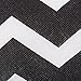 DII Non Woven Polyester Storage Bin, Chevron, Black, Small Set of 2