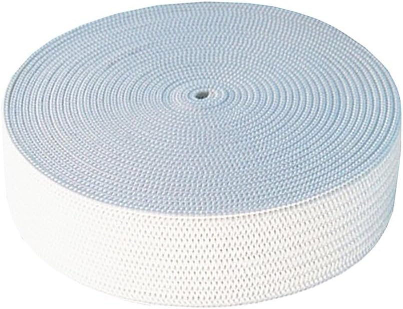 Abbaoww 45 Yard 1 Inch Elastic Band, Springy Stretch Knit Elastic Spool for Sewing, White