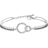 BEKECH Cousins Gift Cousin Are Connected Heart to Heart Distance And Time Can’t Break Them Apart Bracelet
