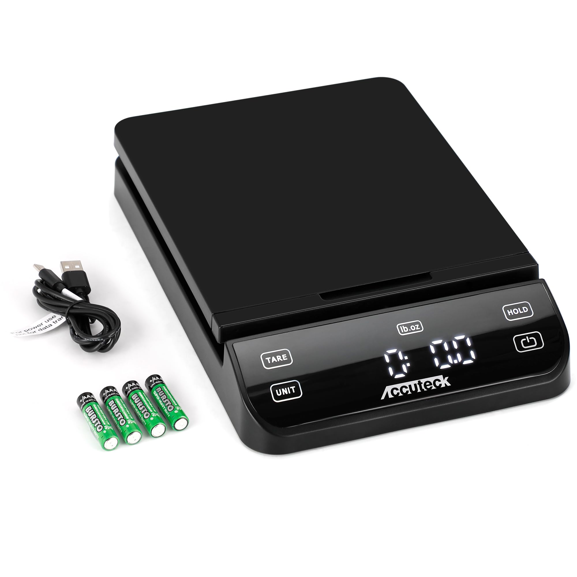 Photo 1 of Accuteck BPS70 High Accuracy Digital Shipping Scale and Postal Scale, 0.1oz Precision (Black with Touch Screen, 70Lb)