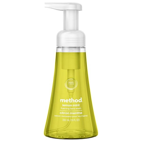 METHOD FOAMING HAND WASH, LEMON MINT- LEAVES HANDS...