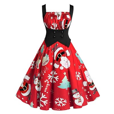 white christmas dresses Affordable Vintage Christmas Dress - Retro Festive Style main image 1