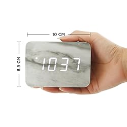 OCT17 Marble Pattern Alarm Clock, Fashion