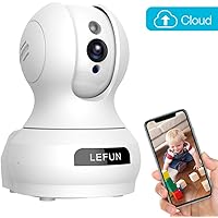 Baby Monitor, Lefun Wireless IP Security Camera WiFi Surveillance Pet Camera with Cloud Storage Two Way Audio Remote Viewing Pan Tilt Zoom Night Vision Motion Detect for Indoor Home Shop Office