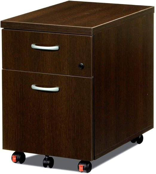 Euromof Buck, Cajonera. con Ruedas. 1 cajón + 1 Archivo. Color Wengué