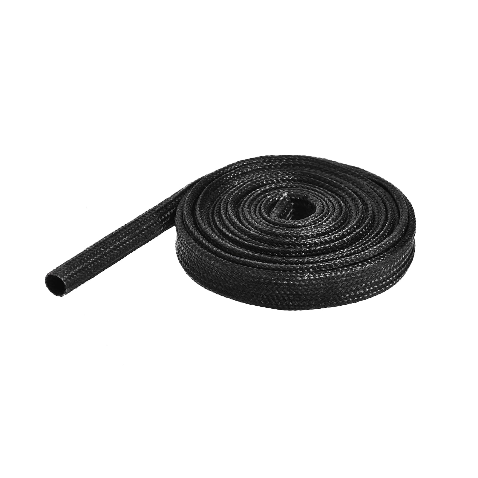 Rebower Cable Insulation Sleeve Flexible Cord Protector, [for Motor, Computer, Fuel Line] - 2.9M 5mm ID/Black