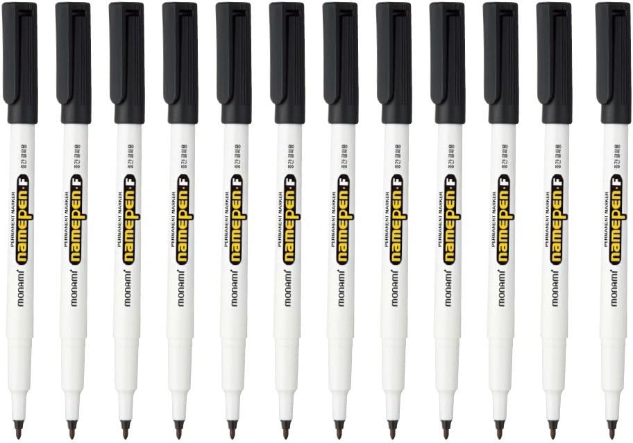 Monami Name Pen F Medium Point Permanent Marker Oilbased
