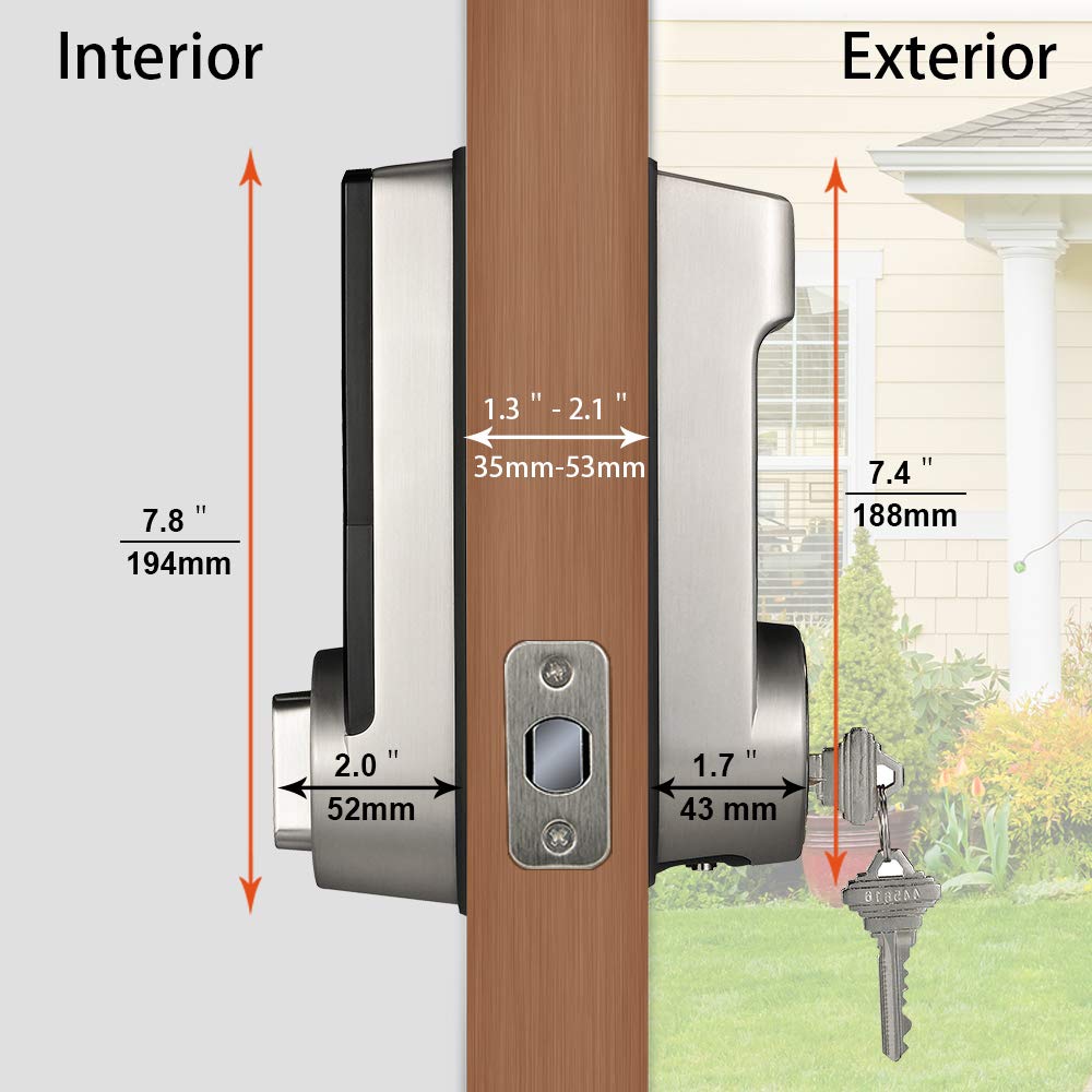 AL30B Biometric Smart Lock Bluetooth Keypad Deadbolt, Keyless Door Lock for  Front Door, with 5 Mifare Cards giá tốt nhất 2020 | FPT Shop