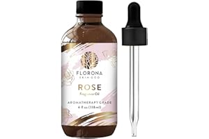Florona Rose Premium Quality Fragrance Oil - 4 fl oz for Hair, Skin, Diffuser Aromatherapy, Soap Making, Candle Making