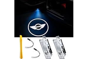 YANF Car Door Projector Lights Logo for R50/52/53/55/56/57/58/59/60/61, F54/55/56/57/60, Pack of 2