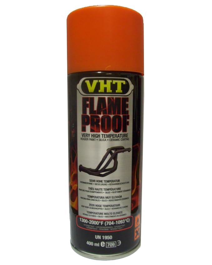 VHT Lack GSP114 Auspuff u.- Krümmerlack Flame Proof Orange matt hitzebeständig bis 1093°C (EUR 39,75/L)