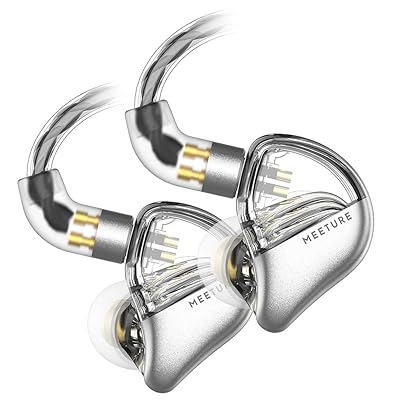 SIMGOT MT3 Hi-Res in-Ear Monitor Headphones, IEM Earphones with Detachable Cable, Noise-Isolating Musician Headset with Dynamic Driver, Design HiFi Earbuds for Smartphones and Audio Players (Clear)
